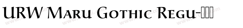 URW Maru Gothic Regu字体转换